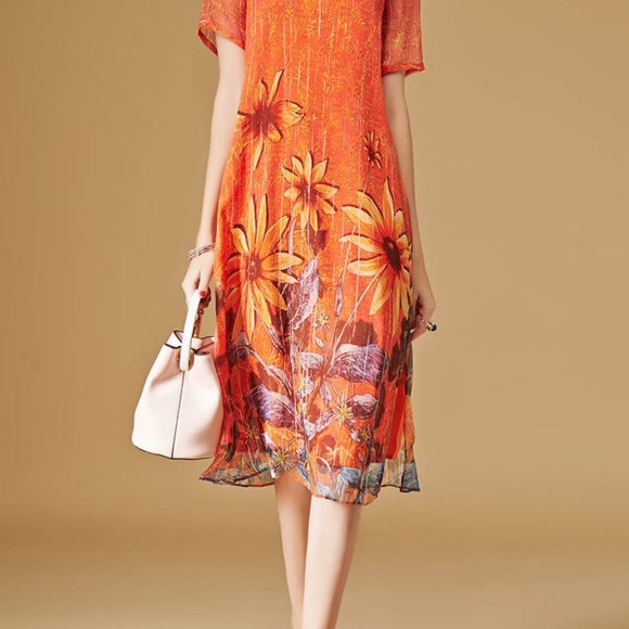 Loose frock dress M L XL 2XL 3XL - Picture 2 of 5